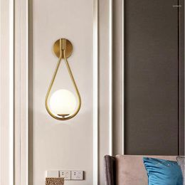 Lampe murale nordique moderne E27 LED 7W pour la maison luminaire intérieur salon chambre à coucher couche-cheminée Aisle déco el sconce