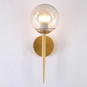 Wandlamp Nordic Moderne Lampen Sconces Zwart/Goud Decoratief Nachtlampje Voor Trappenhuis Slaapkamer Nachtkastje E27