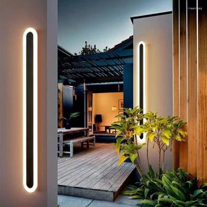 Lampe murale nordique moderne LED extérieur imperméable IP65 Garden Porch Lights Backyard Decor Lighting Fixture Pincece