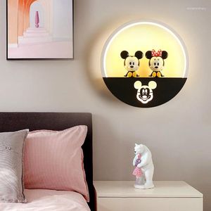 Wall Lamp Noordse gemonteerde woonkamer slaapkamer bedkamer bed SCONCE Creatieve tv achtergrond Corridor moderne lichten el gast