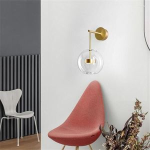 Wandlamp Nordic Sconces 10W LED-licht Glsaa Bubble Sample Room Creatieve ronde bal voor indoor home decor verlichting