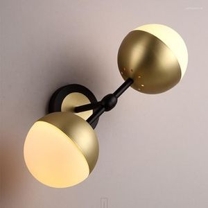 Lámpara de pared nórdica simple creativa moderna de lujo LED dormitorio cabecera sala de estar pasillo escaleras frijol mágico