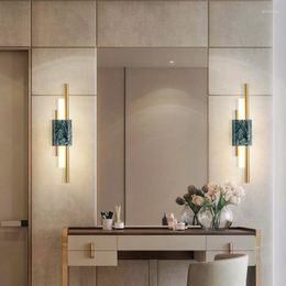 Applique nordique Simple salon ampoule Post-moderne luxe créatif escalier allée marbre chambre chevet