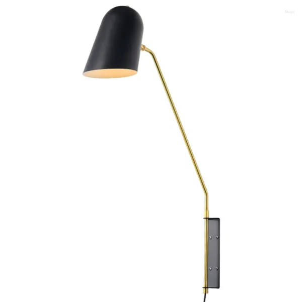 Lampe murale Nordic Swing Long Pole Lampes Designer Post Moderne Industriel Chambre Salon Salle à manger Cuisine Applique Luminaires