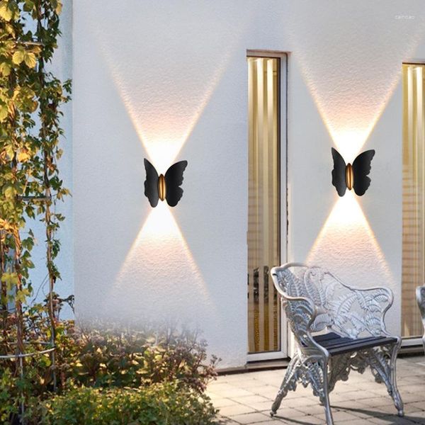 Applique murale nouveauté papillon lumière LED moderne 6W extérieur étanche IP65 foyer interne étude décoration de la maison