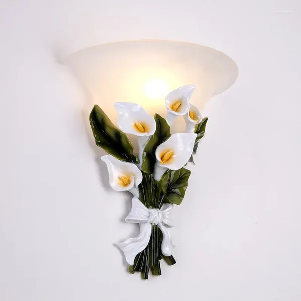 Lámpara de pared Novedad Lámparas LED Apliques de flores de hadas Luces E27 Sala de estar Dormitorio Pasillo Escaleras Pasillo Decoración del hogar