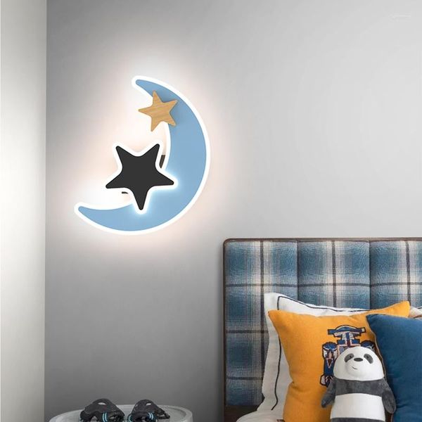Applique murale école maternelle étoile lune applique enfants enfant éclairage LED allée étude chevet créatif luminaires d'intérieur