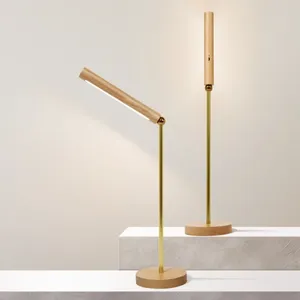 Lampe murale moderne détachable en bois pour chambre à coucher, éclairage de chevet, veilleuse à intensité tactile, décoration de table à manger, bureau de chargement