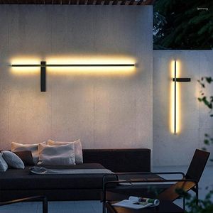 Applique murale extérieure lumière LED longue étanche IP55 luminaire applique en aluminium pour porche Patio intérieur chambre salon