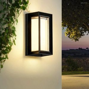 Lampe murale Lumière extérieure Extérieur Éclairage de jardin moderne Pondérations d'applications LED LAMPS MONT