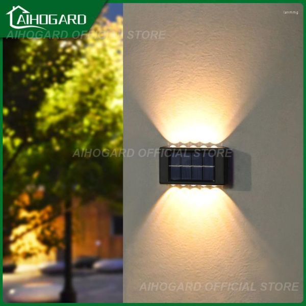 Lámpara de pared Luz exterior Casa Jardín Interior Luces impermeables Luces solares exteriores Led Venta al por mayor 2023 Solar