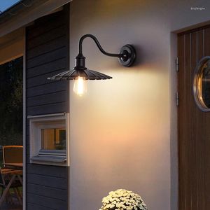 Wandlamp buitenlicht waterdichte patio ingang deur balkon tuin retro Amerikaanse industriële demper head yard lights