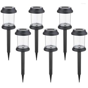 Wandlamp Outdoor Solar Pathway Lights 6 Pack IP67 Waterdichte Decoratieve LED Landschap Powered Garden