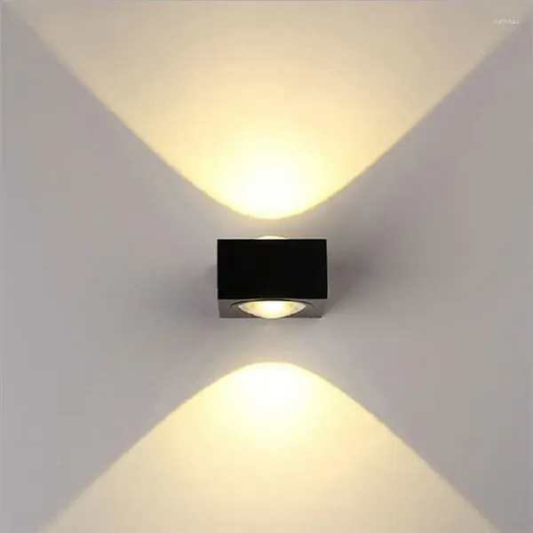 Lámpara de pared al aire libre impermeable y de moda de aluminio de alta gama soporte moderno