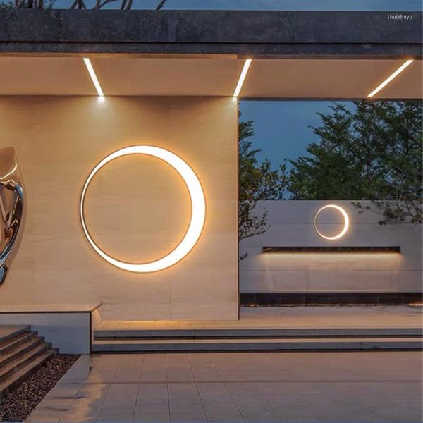 Applique extérieure étanche Villa intérieure 85-265V Patio jardin extérieur boule de lune cour croissant porche lumière décorer