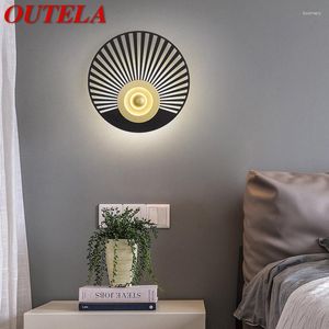 Lámpara de pared OUTELA LED moderno nórdico creativo Simple Interior Sconce luces para decoración hogar sala de estar dormitorio cabecera