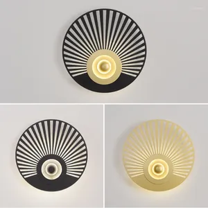 Lampe murale Peacock Tail Fight LED 10W Luxury Gold Decor Fond