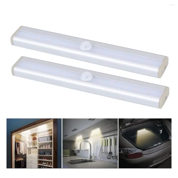 Lámpara de pared PIR Sensor de movimiento Gabinete de luz Armario inalámbrico para cocina Armario Dormitorio Iluminación interior Magnética