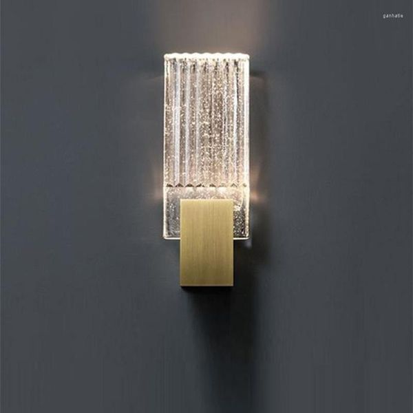 Applique murale Post-moderne luxe cristal nordique créatif chambre chevet luminaire salon couloir escalier applique