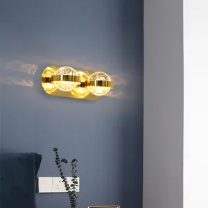 Muurlamp postmodern licht luxe kristal woonkamer achtergrond creatieve slaapkamer bedgaste gangpad