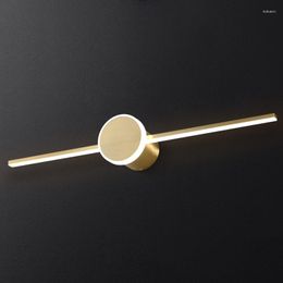 Wall Lamp Postmodern minimalistisch licht Luxe Noordse stijl Brass Mirror Voorbadkamer