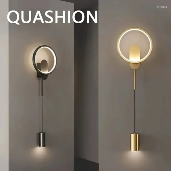 Lámpara de pared QUASHION Lámparas de decoración para el hogar de lujo LED Arriba Abajo Lámparas colgantes Luces nórdicas Dormitorio moderno Lámparas de iluminación dobles