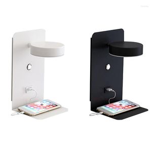 Wandlamp Leeslamp Met USB-poort Opladen Creative Rack Bedside Switch