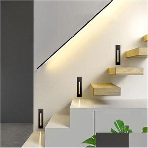 Wandlamp Verzonken Led Trapverlichting Pir Bewegingssensor Staplamp Hoekmuur Buiten Binnen Trap Hal Trap Huis Tuin H Dh7Jh