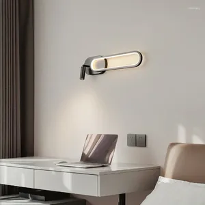 Lampe murale rechargeable LED moderne or noir carré house décorationgg luminaire home art décor de luminaires d'éclairage intérieur