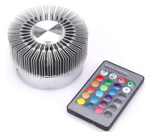 Lámpara de pared RGB efecto de luz LED en espiral con control remoto, lámpara de varita colorida para fiesta, Bar, vestíbulo, KTV, decoración del hogar, 90*65mm