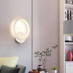 Wandlamp ring vierkant 12w led licht eenvoudige moderne decoratieve lampen voor woonkamer el engineering slaapkamer bed