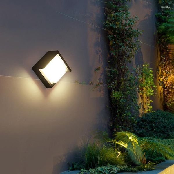 Applique ROUKEYMI Aluminium LED Extérieur IP65 Étanche Jardin Balcon Éclairage Détecteur Appliques Externes