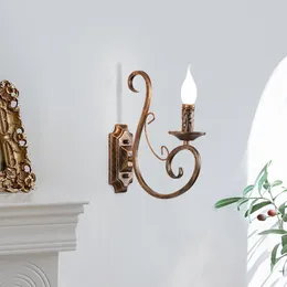 Wall Lamp Sconces indoor retro metalen vintage verlichting E14 Bronze 1 licht