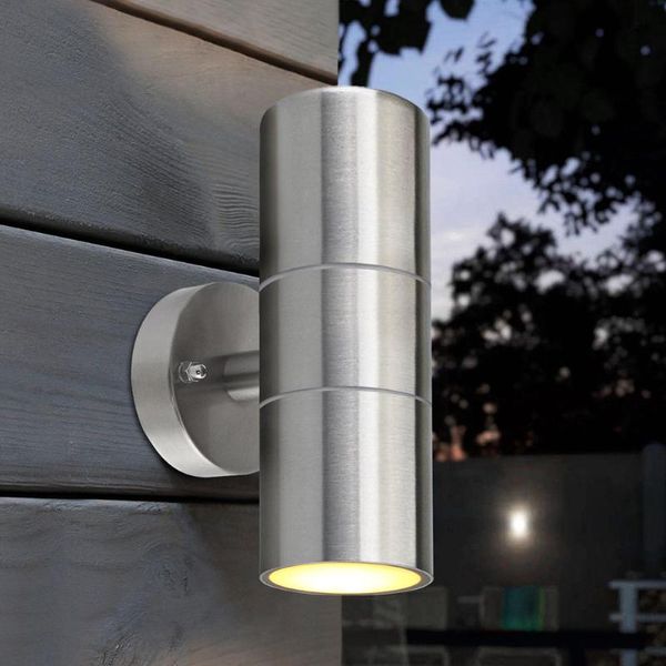 Applique murale argent Double LED étanche haut et bas monté lumière intérieur extérieur éclairage PathwayWall