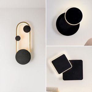 Lámpara de pared Balcón simple Super brillante Dormitorio Sala de estudio Decoración Pasillo Corredor nórdico Mesita de noche