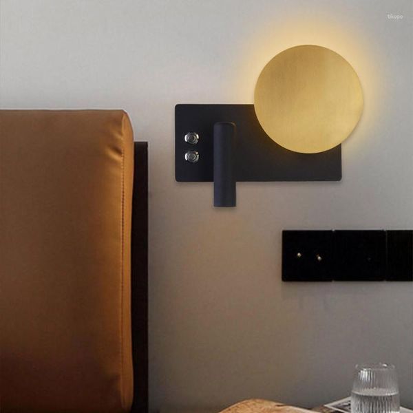 Applique murale simple El peut faire pivoter le chevet chambre minimaliste lumière luxe