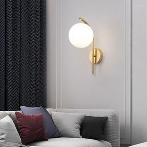 Applique murale simple et moderne pour chambre à coucher, chevet, salon, lumière de fond minimaliste et créative pour couloir