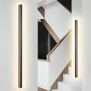 Wandlamp Eenvoudige moderne LED-strip Heldere verticale lijn Woonkamer Nachtkastje Gangpad Achtergrond Slaapkamer Llamp Verlichting