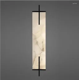 Lámpara de pared Simple Modern Marble Stiving Sala Corredor Sala de fondo Diseñador Modelo de diseñador Villa Hall