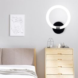 Lampada da parete semplice tubo tondo illuminazione a LED corridoio interno soggiorno camera da letto comodino sfondo decorativo