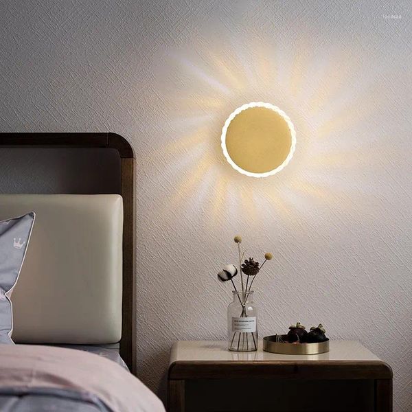 Applique murale petite lumière Led, 9cm de diamètre, luminaire décoratif d'intérieur, idéal pour une chambre à coucher, une chambre à coucher ou une salle de bain, idéal pour la nuit, 2023