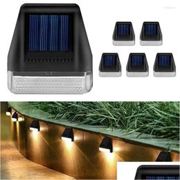 Applique murale solaire porche lumières lampes LED étanches décor extérieur jardin escalier clôture patio lumineux lavage éclairage livraison directe maison Otzwt