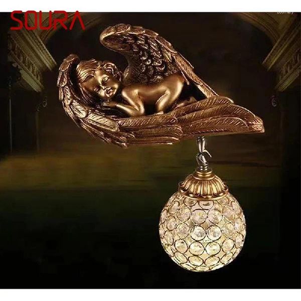 Lampe murale Soura Petit ange contemporain personnalisé et créatif salon chambre couloir de décoration d'allée