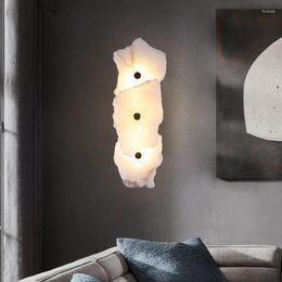 Muurlampsteen stenen messing natuurlijke marmer gangpad woonkamer slaapkamer naast lichte huis deco indoor verlichting armaturen