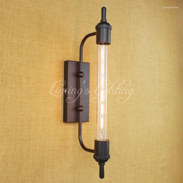 Lámpara de pared T30 E27 Steampunk Vintage tubo de vapor Retro Metal baño luces de tocador luz espejo de noche accesorio de iluminación Sconce Bar