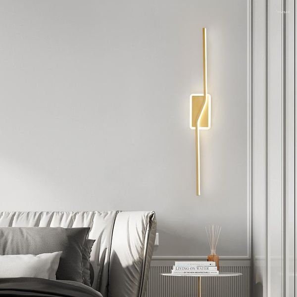 Lámpara de pared TEMAR Contemporáneo Oro Latón LED 3 colores Diseño creativo al lado de la luz para la decoración de la sala de estar de la cama