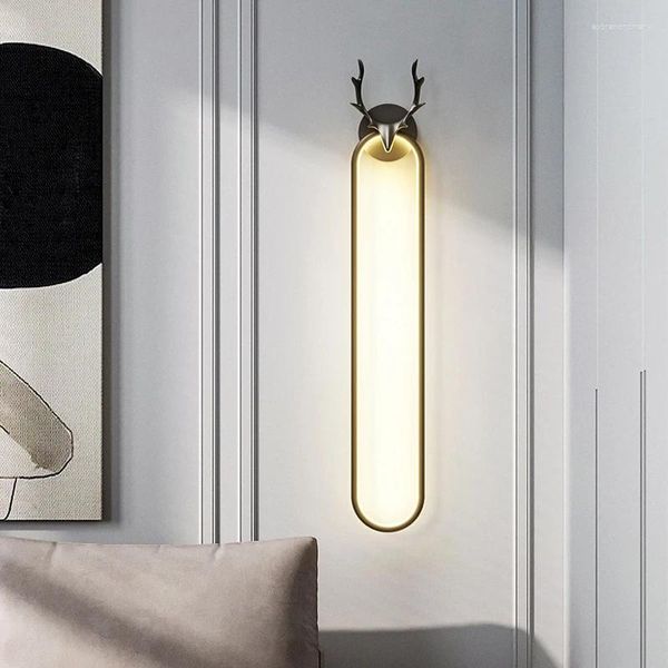 Lámpara de pared TEMAR Nordic Modern LED Diseño creativo Astas Vintage Sconce para el hogar Sala de estar Dormitorio Decoración de cabecera Luz