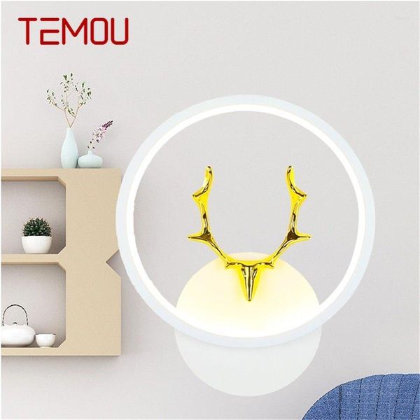 Applique murale TEMOU appliques lampes contemporaines créatives intérieures LED lumières simples pour la maison chevet