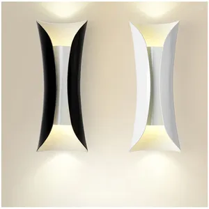 Wandlamp De moderne minimalistische metalen zwarte kleur of wit gemonteerde lichte mode-verlichtingslampen