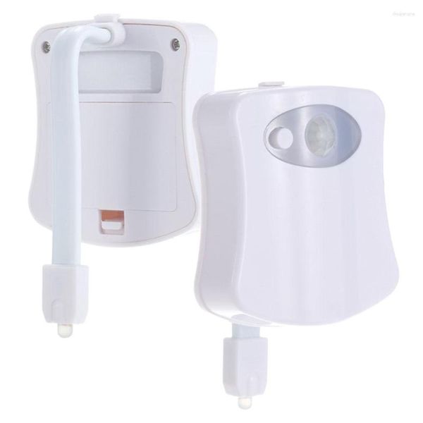 Applique murale siège de toilette lumière LED humain automatique sensible au mouvement activé nuit salle de bain accessoires